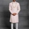 Pink Colour Silk Fabric Wedding Sherwani. -Riwaayat Store 1022549p