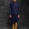 Designer Mens Indowestern Blue Colour In Imported Fabric. -Riwaayat Store 1023231