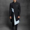 Black Colour Mens Designer Indowestern In Imported Fabric. -Riwaayat Store 1023284