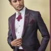 Fabulous Designer Tuxedo Suit Wine Colour. -Riwaayat Store 1024615m
