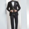 Black Color Wedding Suit.