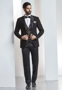 Black Color Wedding Suit.