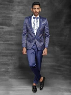 Navy Blue Colour Mens Tuxedo Suit.