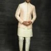 Peach Colour Imported Fabric Indian Designer Jodhpuri Suit. -Riwaayat Store 1025434