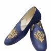 Navy Blue Colour Leather Rexin Mojari For Men. -Riwaayat Store 25 navy blue