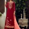 Maroon Colour Georgette Fabric Party Wear Salwar Suit. -Riwaayat Store f105505