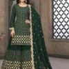 Green Colour Georgette Fabric Designer Salwar Suit. -Riwaayat Store f107701