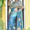 Blue Colour Silk Fabric Designer Saree. -Riwaayat Store f108301