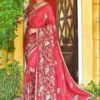 Red Colour Silk Women Saree.