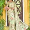 Pista Green Colour Silk Indian Designer Saree. 2 Pista Green Colour Silk Indian Designer Saree. -Riwaayat Store f108307