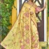 Yellow Colour Silk Saree With Zari,Sequin Work.