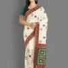 White Colour Silk Designer Saree. -Riwaayat Store f205332