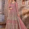 Pink Colour Net Fabric Designer Anarkali Salwar Suit. -Riwaayat Store f210404