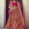 Pink,Orange Colour Banglori Silk Designer Lehenga Choli. -Riwaayat Store f214701