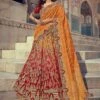 Red,Orange Colour Banglori Silk Fabric Wedding Lehenga Choli. -Riwaayat Store f214705