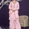 Pink Colour Pakistani Gharara Salwar Suit.