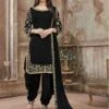 Black Colour Party Wear Patiala Suit. 1 Black Colour Party Wear Patiala Suit. -Riwaayat Store f222301a