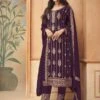 Purple Colour Georgette Salwar Suit. -Riwaayat Store f222403d
