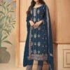 Georgette Fabric Salwar Suit Blue Colour. -Riwaayat Store f222403e