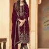 Maroon Colour Designer Salwar Suit Georgette Fabric. -Riwaayat Store f222505b