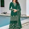 Green Colour Georgette Fabric Sharara Salwar Kameez. -Riwaayat Store f222814b