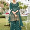 Green Colour Designer Sharara Salwar Suit. -Riwaayat Store f223237c