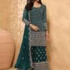 Rama Green Colour Georgette Fabric Sharara Salwar Suit. -Riwaayat Store f223420a