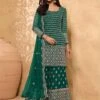 Georgette Fabric Sharara Salwar Suit Green Colour. 1 Georgette Fabric Sharara Salwar Suit Green Colour. -Riwaayat Store f223420c