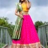 Silk Fabric Designer Lehenga Choli Pink Colour.