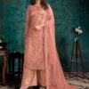 Net Fabric Palazzo Salwar Suit Rust Colour. 1 Net Fabric Palazzo Salwar Suit Rust Colour. -Riwaayat Store f230733b