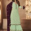 Green Colour Georgette Fabric Women Salwar Suit. -Riwaayat Store f232131c