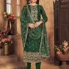 Green Colour Viscose Fabric Designer Salwar Suit. -Riwaayat Store f232551