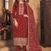 Maroon Colour Viscose Fabric Designer Salwar Kameez. 2 Maroon Colour Viscose Fabric Designer Salwar Kameez. -Riwaayat Store f232554