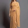 Orange Colour Georgette Fabric Saree.