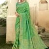 Green Colour Silk Saree. -Riwaayat Store f236502