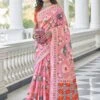 Pink Colour Silk Designer Saree. -Riwaayat Store f244452