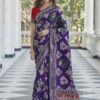Wine Colour Patola Silk Fabric Designer Saree. -Riwaayat Store f244454