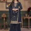Blue Colour Women Salwar Suit In Georgette Fabric. -Riwaayat Store f244963