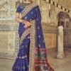 Blue Colour Patola Silk Fabric Designer Women Saree. 2 Blue Colour Patola Silk Fabric Designer Women Saree. -Riwaayat Store f245110