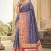 Blue Colour Silk Fabric Party Wear Saree. -Riwaayat Store f245955