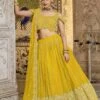 Designer Lehenga Choli Yellow Colour In Georgette Fabric. -Riwaayat Store f247531