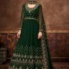 Green Colour Georgette Fabric Designer Anarkali Salwar Suit. -Riwaayat Store f249281