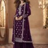 Wine Colour Party Wear Salwar Suit. -Riwaayat Store f249429d