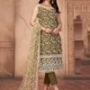 Green Colour Net Fabric Designer Salwar Suit. 1 Green Colour Net Fabric Designer Salwar Suit. -Riwaayat Store f250121