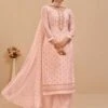 Peach Colour Georgette Fabric Palazzo Salwar Suit. 1 Peach Colour Georgette Fabric Palazzo Salwar Suit. -Riwaayat Store f250942