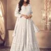 Off White Colour Designer Anarkali Salwar Kameez.