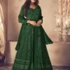 Green Colour Anarkali Salwar Kameez In Georgette Fabric. -Riwaayat Store f253222j
