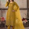 Yellow Colour Net Women Salwar Kameez. 2 Yellow Colour Net Women Salwar Kameez. -Riwaayat Store f93618 1