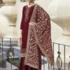 Maroon Colour Party Wear Salwar Kameez In Georgette Fabric. 2 Maroon Colour Party Wear Salwar Kameez In Georgette Fabric. -Riwaayat Store f99004