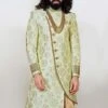 Green Colour Men's Indowestern.